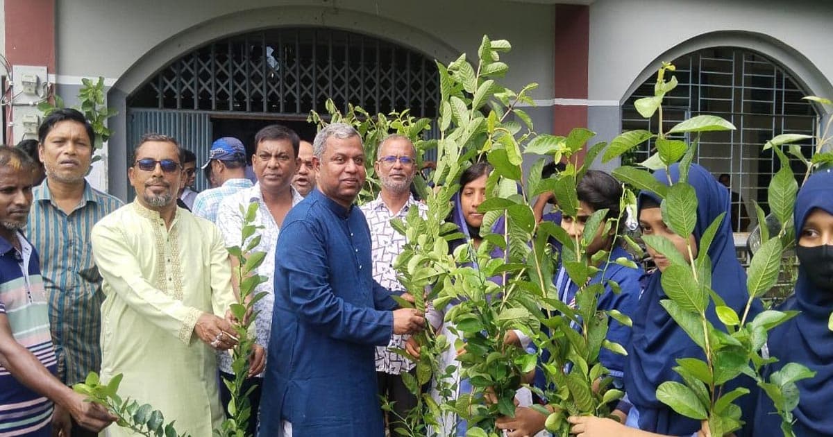 বাউফলে সহস্রাধিক বৃক্ষরোপণ কর্মসূচির উদ্বোধন