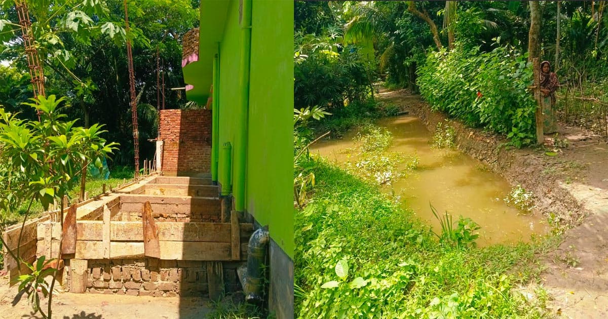 নোয়াখালীতে চলাচলের রাস্তা কেটে স্থাপনা নির্মাণের অভিযোগ