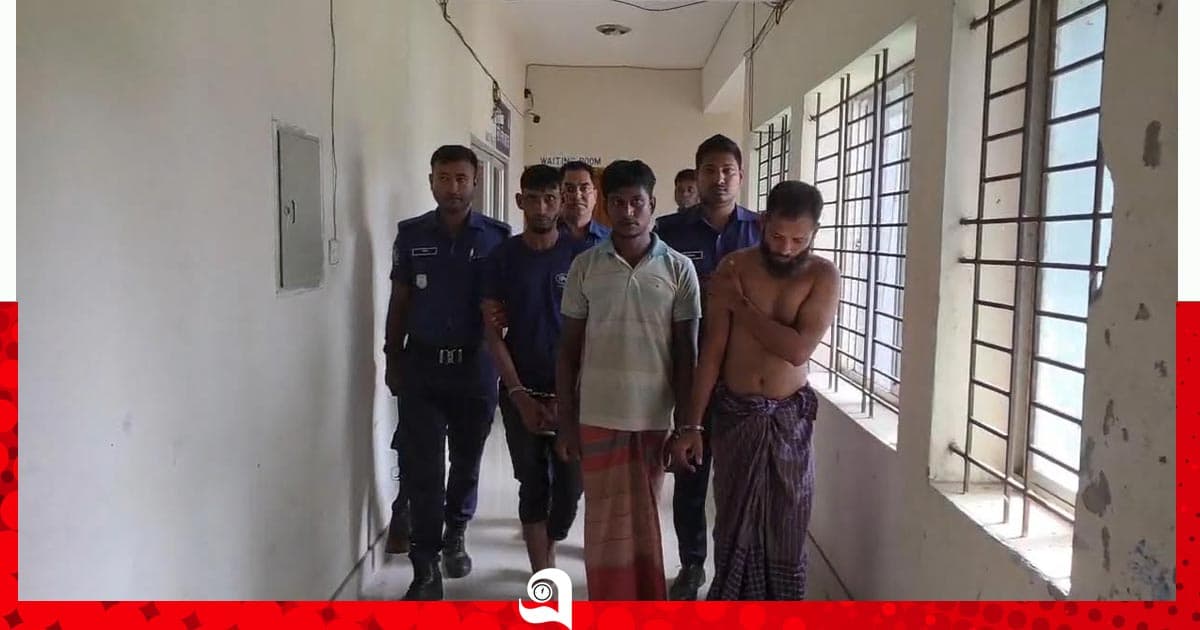 স্বামীকে আটকে রেখে স্ত্রীকে ধর্ষণের অভিযোগ, আটক ৩