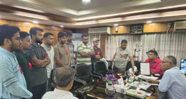 ইবি উপাচার্যের সঙ্গে শাখা ছাত্রশক্তির সৌজন্য সাক্ষাৎ