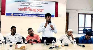 ভোলায় গণমাধ্যমকর্মীদের সাথে নবাগত ইউএনও’র মতবিনিময়