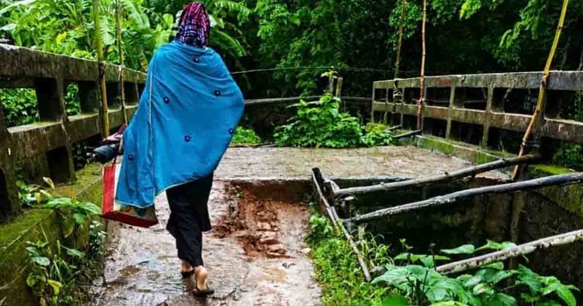 ভাঙনে বিলীন রাজাবাড়ি-জিলবাড়ি সড়ক, দুর্ভোগে হাজারো মানুষ