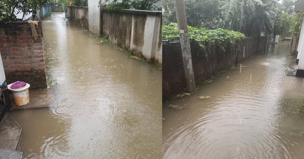 অতিবৃষ্টিতে চুয়াডাঙ্গার নিচু এলাকা প্লাবিত