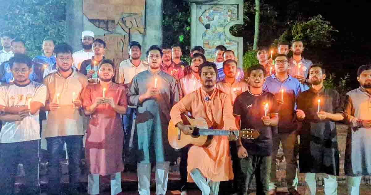 কুবিতে জুলাই গণঅভ্যুত্থানের স্মরণে ছাত্রশক্তির মোমবাতি প্রজ্বলন