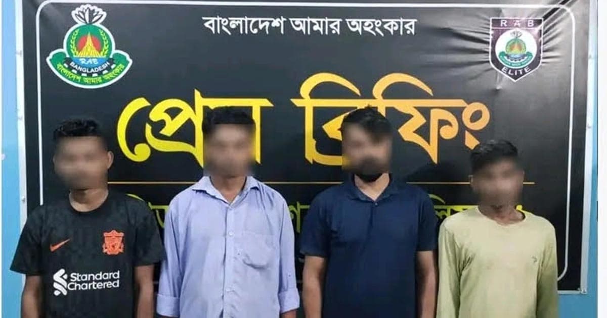 কুলাউড়ার র‍্যাবের অভিযানে ৪ জুয়ারী আটক