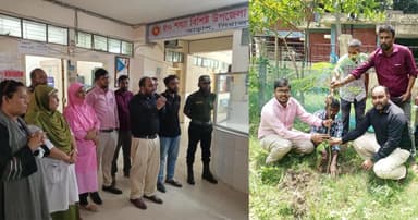 তাড়াশে সচেতনতামুলক স্বাস্থ্য শিক্ষা প্রদান ও বৃক্ষরোপণ