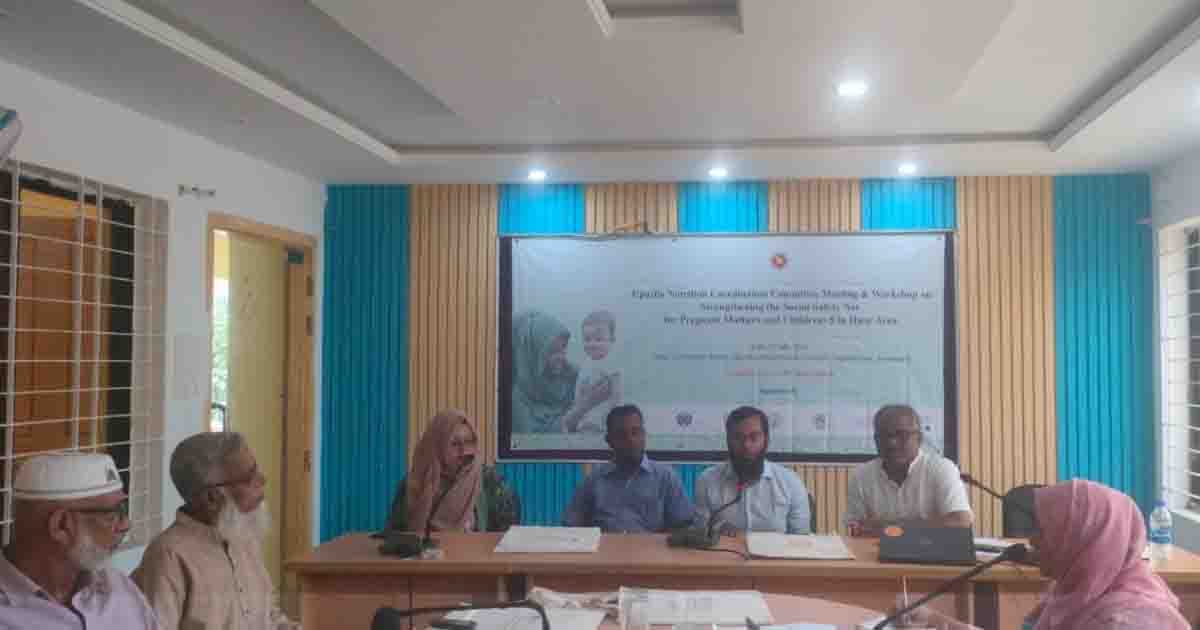 মা ও শিশুর সামাজিক সুরক্ষা জোরদারে জগন্নাথপুরে কর্মশালা