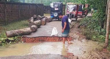মৌলভীবাজারে কৃষি, সড়ক ও মৎস্য খাতে অপূরণীয় ক্ষতি