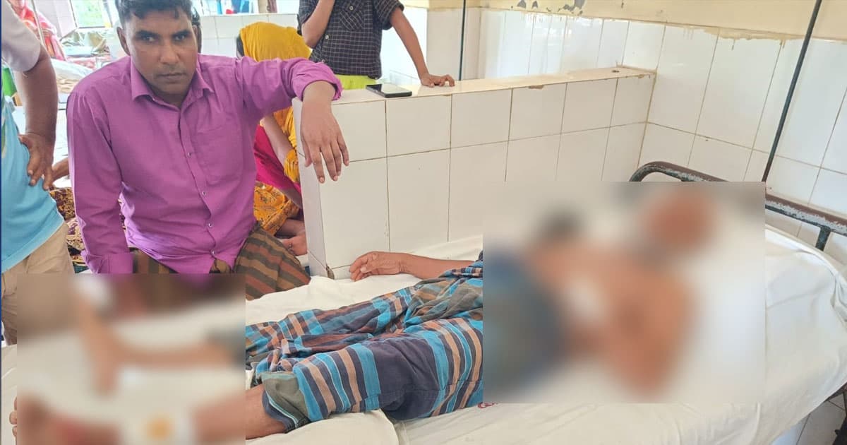 বোয়ালমারীতে ব্যবসায়ীকে কুপিয়ে জখম