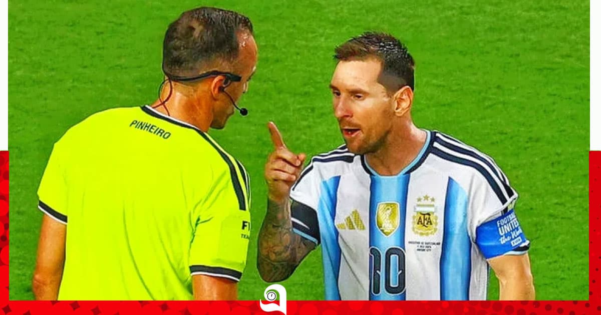 আমাকে সম্মান দিয়ে কথা বলুন রেফারিকে কেন বলেছিলেন মেসি