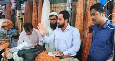 মির্জাগঞ্জে অবৈধ জাল ধ্বংস, কারাদণ্ড