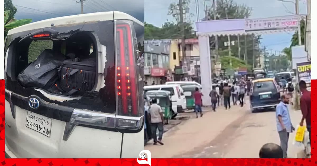 এবার সিলেটে এনসিপির গাড়িবহরে হামলা