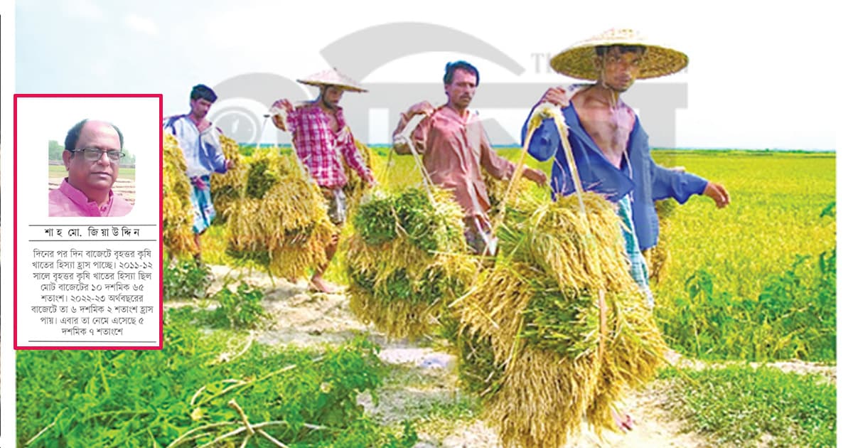 প্রসঙ্গ কৃষি খাত