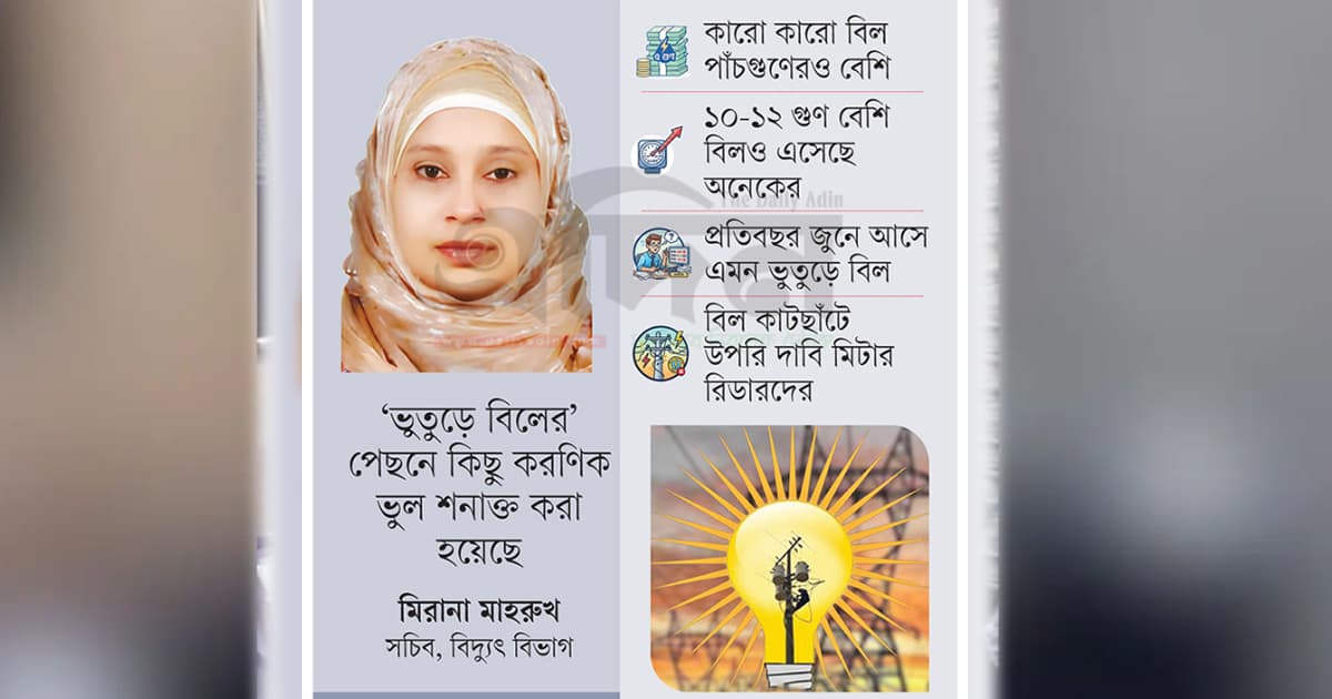 বিদ্যুৎ বিলে ‘জুনের ভূত’