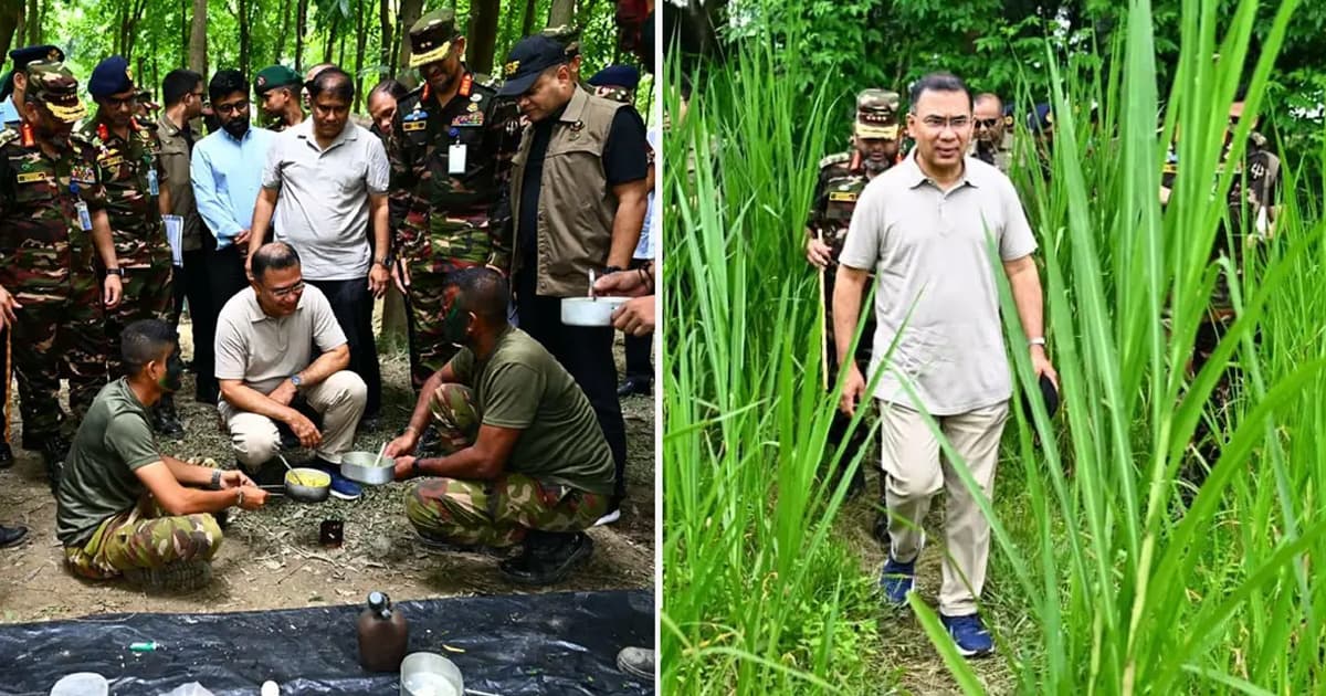 সেনাবাহিনীর গ্রীষ্মকালীন মহড়া আকস্মিক পরিদর্শনে প্রধানমন্ত্রী