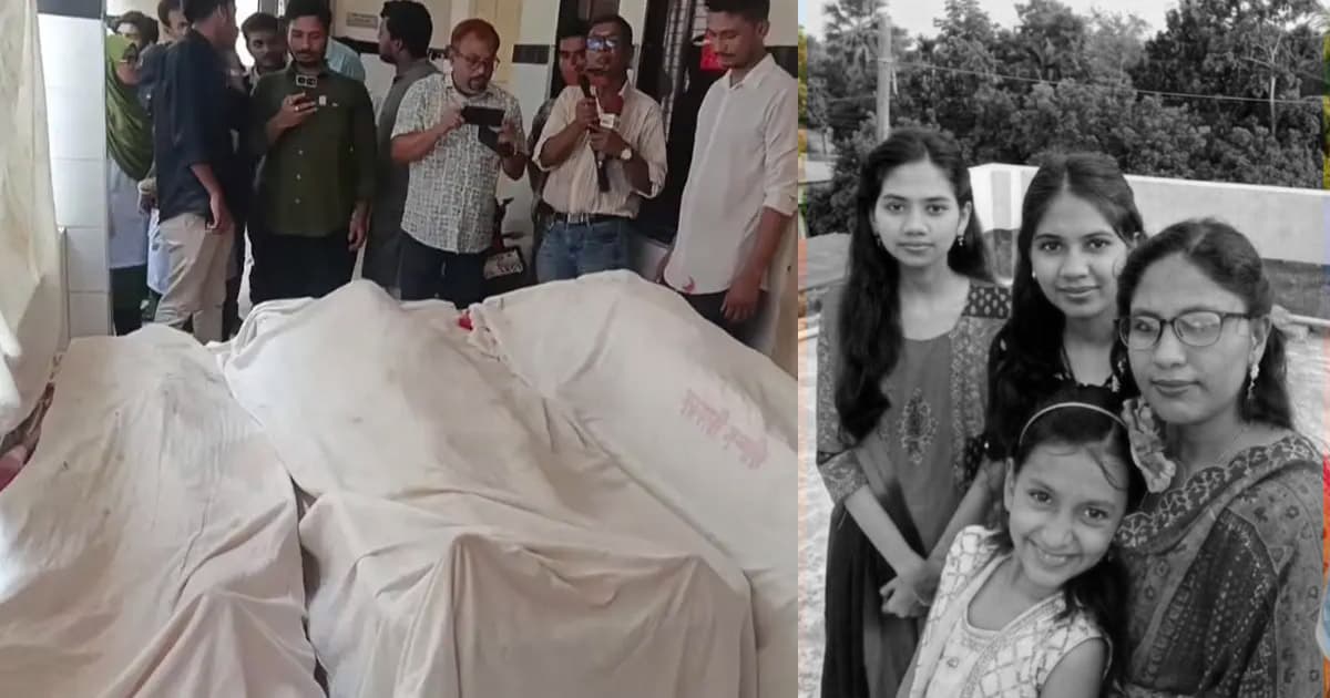 তিন মেয়েসহ মাকে কুপিয়ে হত্যা, গণপিটুনিতে অভিযুক্ত নিহত