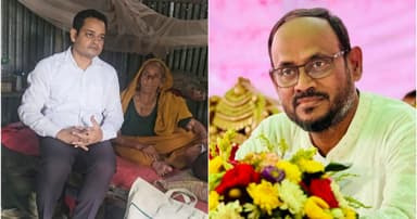 অসহায় বৃদ্ধা জয়গুনের পাশে দাঁড়ালেন প্রতিমন্ত্রী টুকু