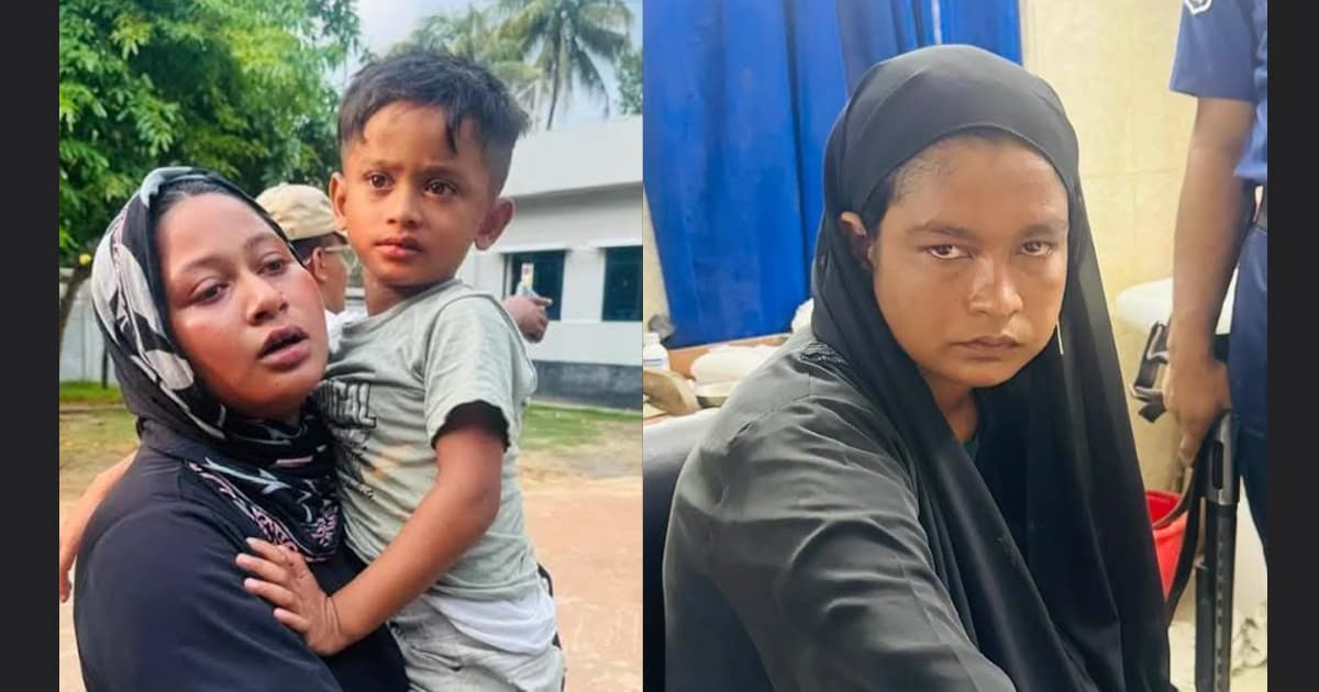 মহেশখালীতে অপহৃত শিশু উদ্ধার, নারী আটক