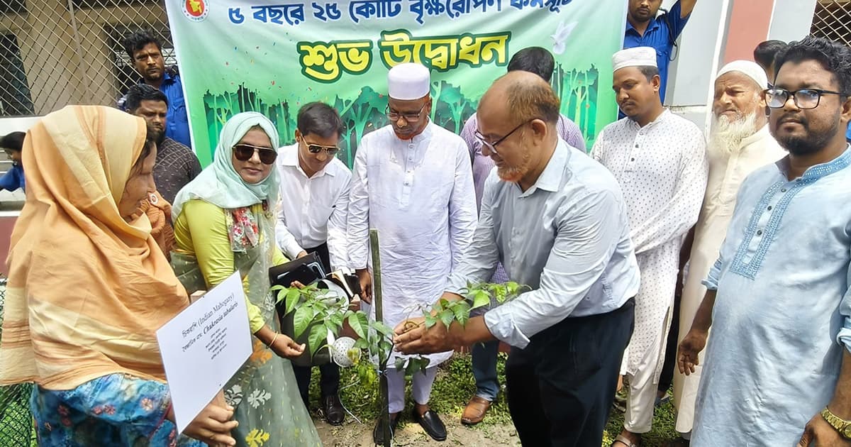 গংগাচড়ায় বৃক্ষরোপণ কর্মসূচির উদ্বোধন