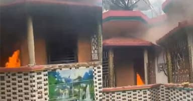 মাধবপুরে নিখোঁজ ব্যক্তির সন্ধানে গিয়ে প্রতিপক্ষের বাড়িতে আগুন