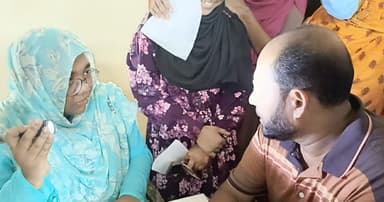 মঠবাড়িয়ায় বিনামূল্যে চক্ষু চিকিৎসা ক্যাম্প