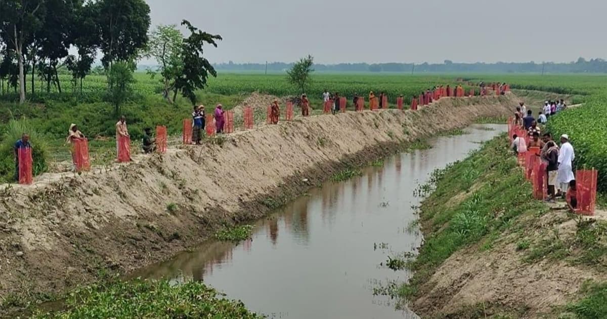 পাংশায় খাল পুনঃখনন প্রকল্পের কাজ ৯০ শতাংশ সম্পন্ন