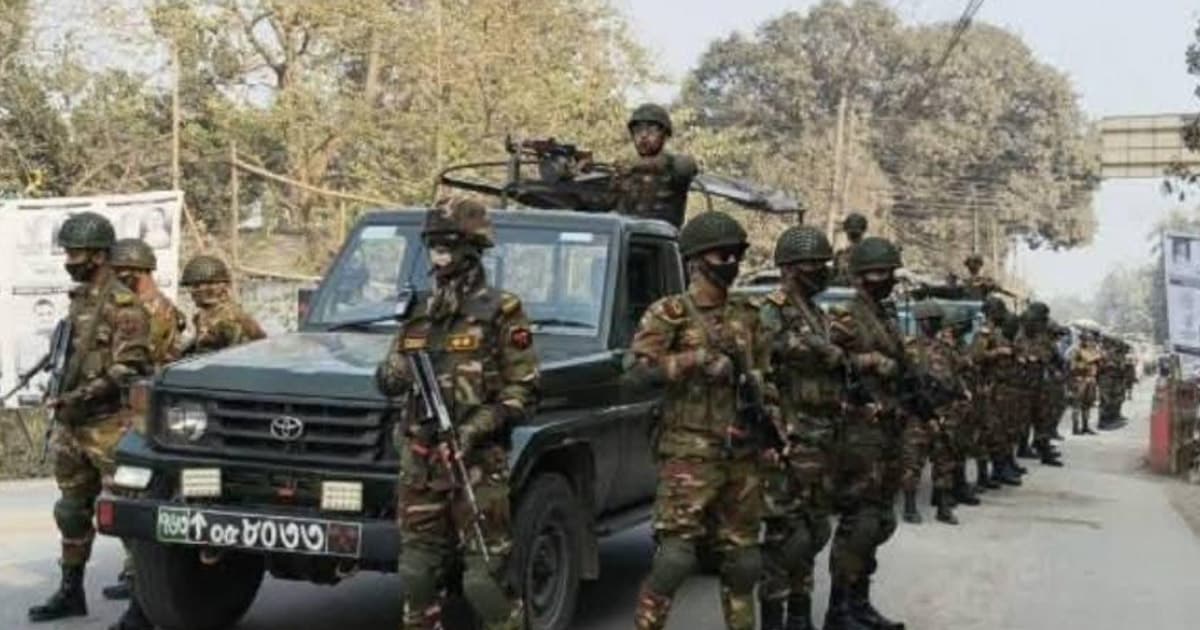 আইনশৃঙ্খলা পরিস্থিতি স্বাভাবিক রাখতে মাঠে সেনাবাহিনী