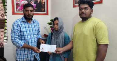 তিন মেধাবী শিক্ষার্থীর পাশে দাঁড়াল ‘টিম জিয়ন’