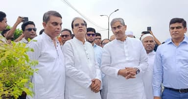 তিস্তা ব্যারাজ ও নদীভাঙন পরিস্থিতি পরিদর্শনে তিন মন্ত্রী