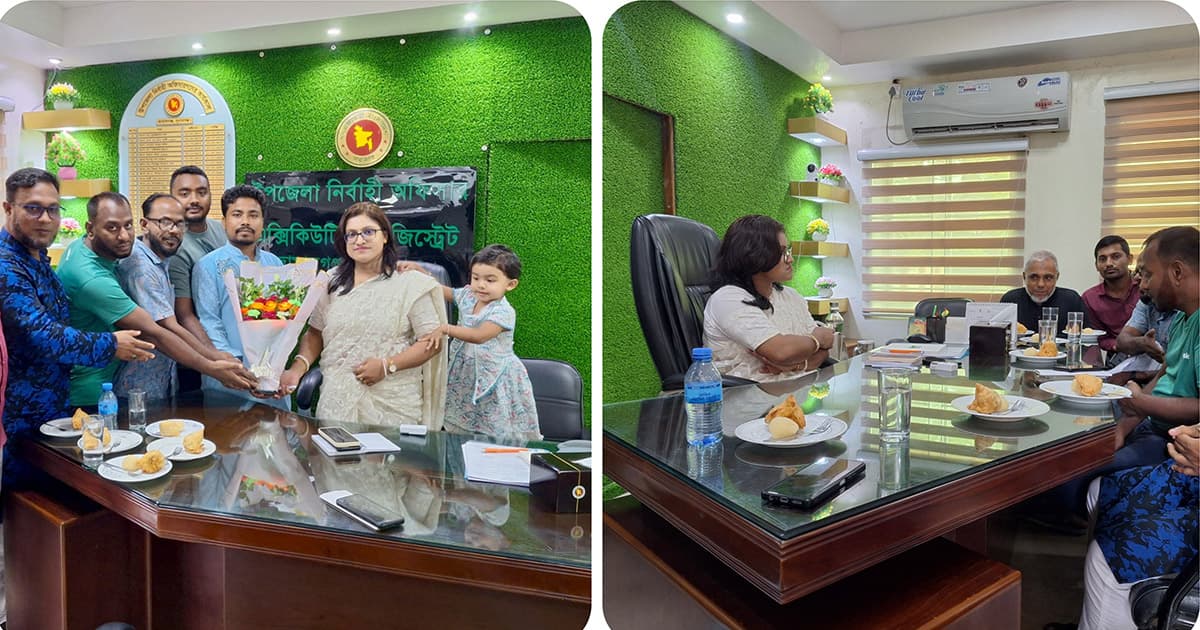 জামালগঞ্জে সাংবাদিকদের সাথে নবাগত ইউএনওর মতবিনিময়