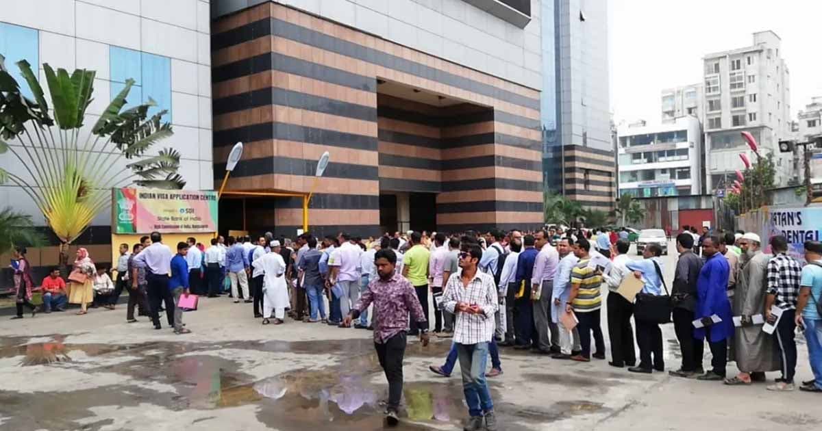 ভারতীয় ভিসার আবেদন শুরু, প্রথম দিনেই দীর্ঘ লাইন
