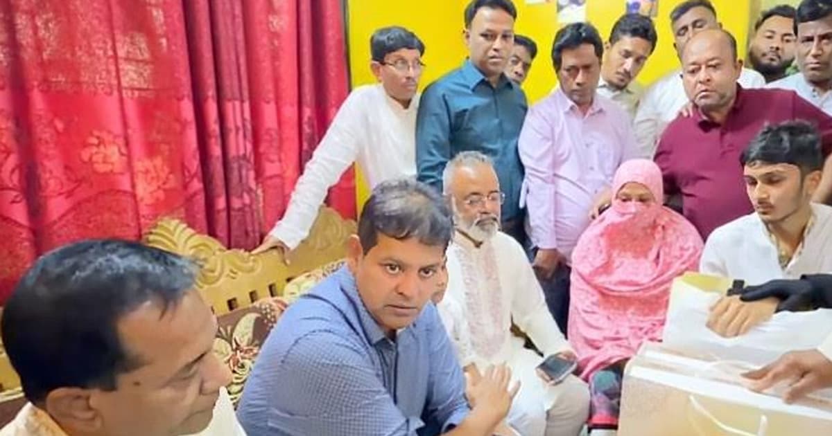 নিহত যুবদল নেতার পরিবারের দায়িত্ব নিলেন এমপি দিপু