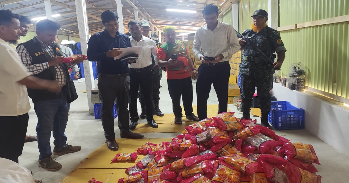 শরীয়তপুরে ভেজাল জুস কারখানায় অভিযান, ১ লাখ টাকা জরিমানা