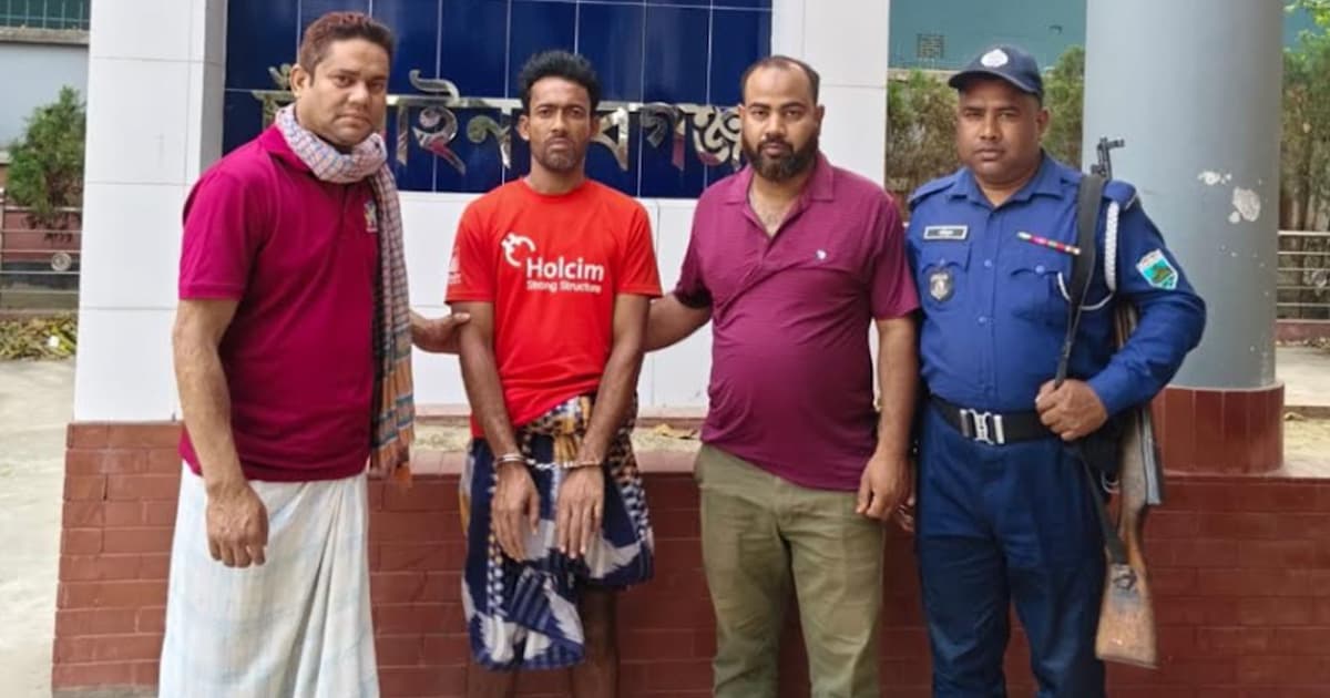 শাহবাজপুরে ছদ্মবেশে আত্মগোপনে থাকা পলাতক আসামি গ্রেফতার