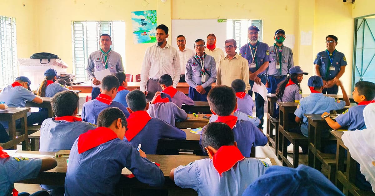 পাংশায় শাপলা কাব ও প্রেসিডেন্ট অ্যাওয়ার্ডের মূল্যায়ন পরীক্ষা অনুষ্ঠিত