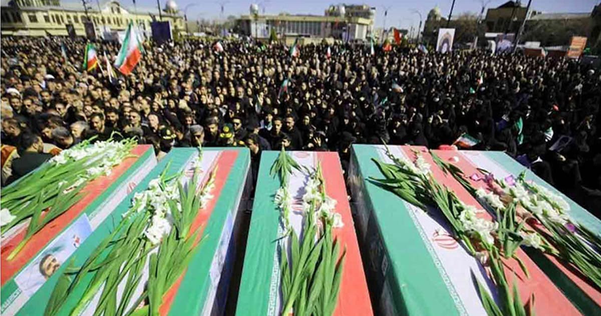 তেহরানে লারিজানি, বাসিজ প্রধানের জানাজা সম্পন্ন