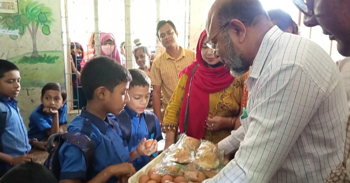 নেছারাবাদে ১৬৯ বিদ্যালয়ে স্কুল ফিডিং কর্মসূচি শুরু