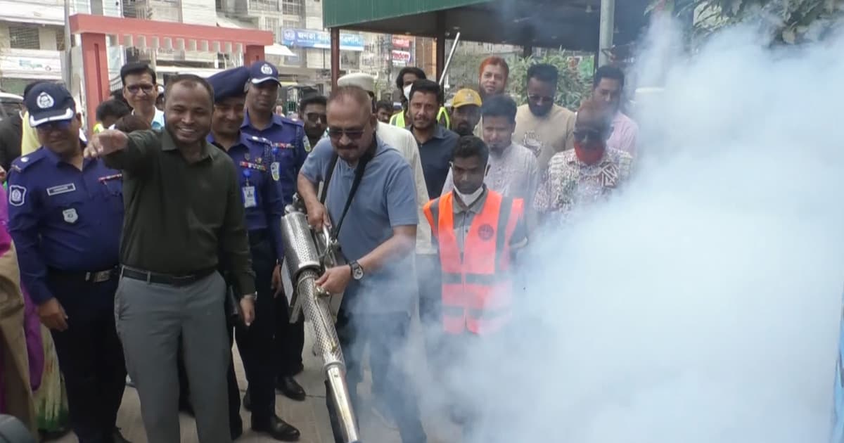 ময়মনসিংহে ডেঙ্গু প্রতিরোধে মশক নিধন অভিযান শুরু