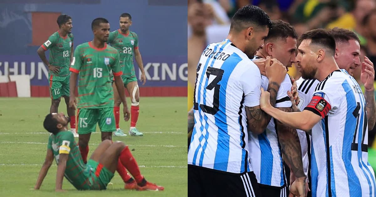 ফিফা র‍্যাঙ্কিংয়ে বাংলাদেশসহ আর্জেন্টিনার অবনমন