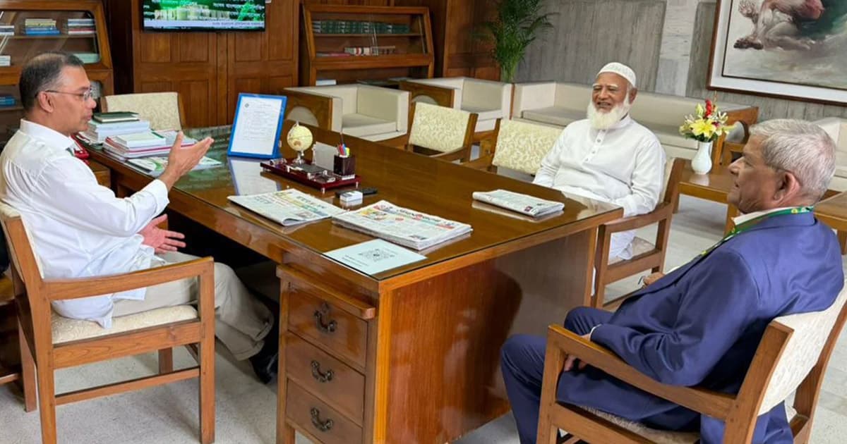 সংসদে বিরোধীদলীয় নেতার সঙ্গে প্রধানমন্ত্রীর বৈঠক