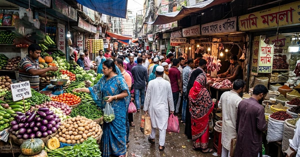 ঈদের বাজারে স্বস্তি সবজিতে, অস্থিরতা মাছ-মাংস-মশলায়