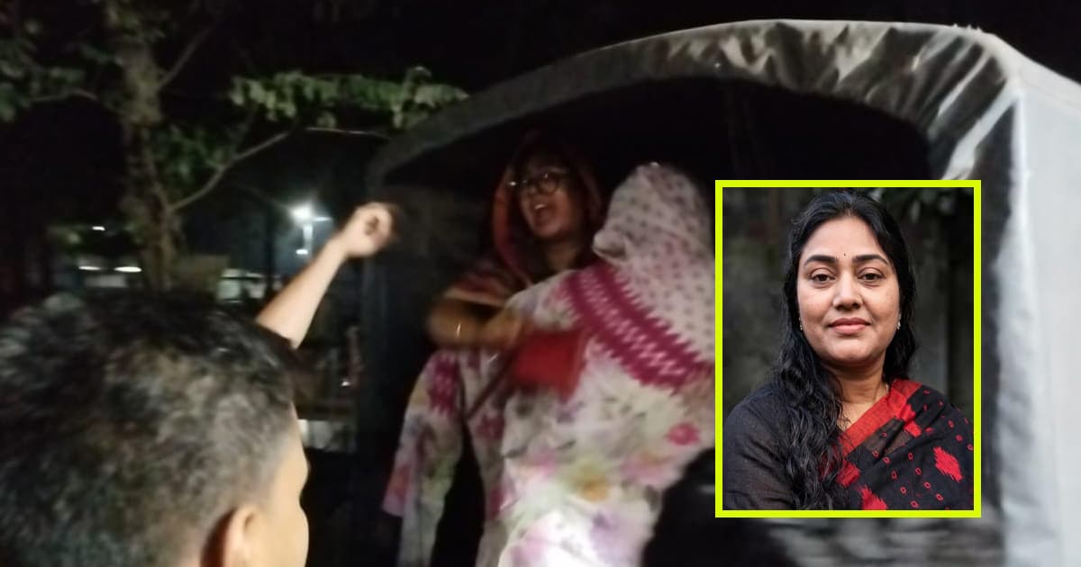 সৈয়দপুরে আ.লীগ নেত্রী জাহানারা আটক, পুলিশ ভ্যানে উঠে ‘জয় বাংলা’ স্লোগান