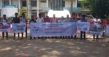 চাঁপাইনবাবগঞ্জে নবায়নযোগ্য জ্বালানি সম্প্রসারণের দাবিতে স্মারকলিপি প্রদান