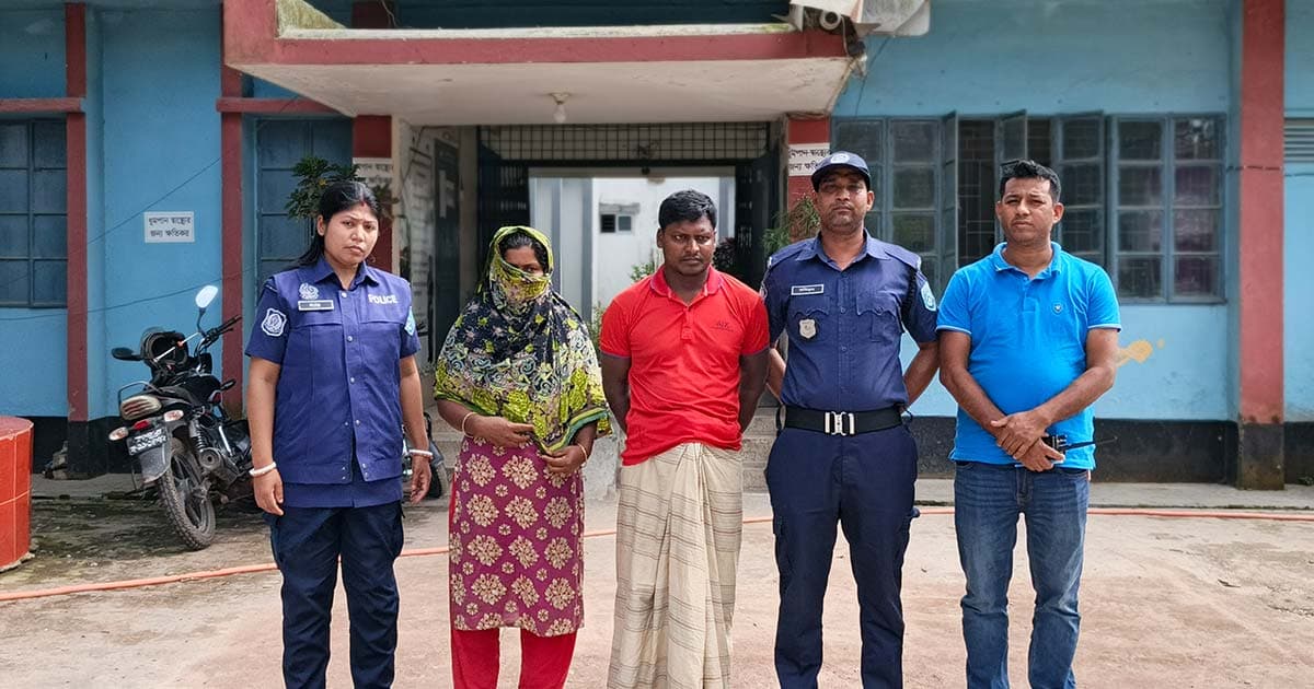 চিরিরবন্দরে ইয়াবাসহ ভাই-বোন গ্রেপ্তার