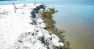 তিস্তায় ভাঙন, ঝুঁকিতে স্বেচ্ছাশ্রমে গড়া বাঁধ