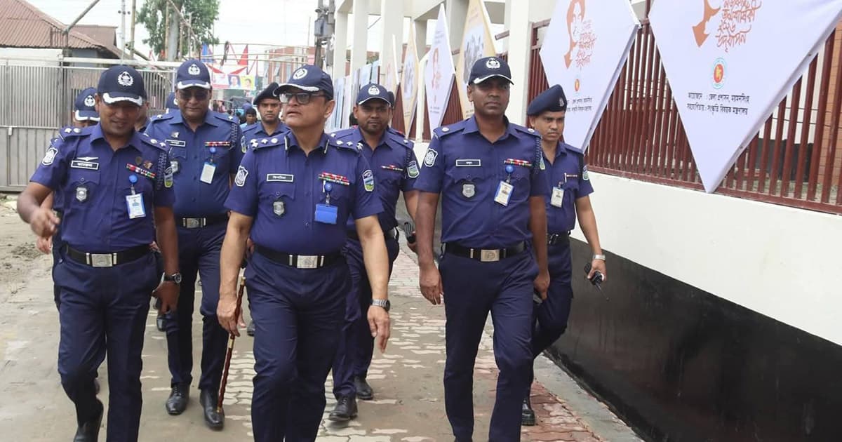 প্রধানমন্ত্রী আগমন উপলক্ষে ত্রিশাল পরিদর্শনে ডিআইজি