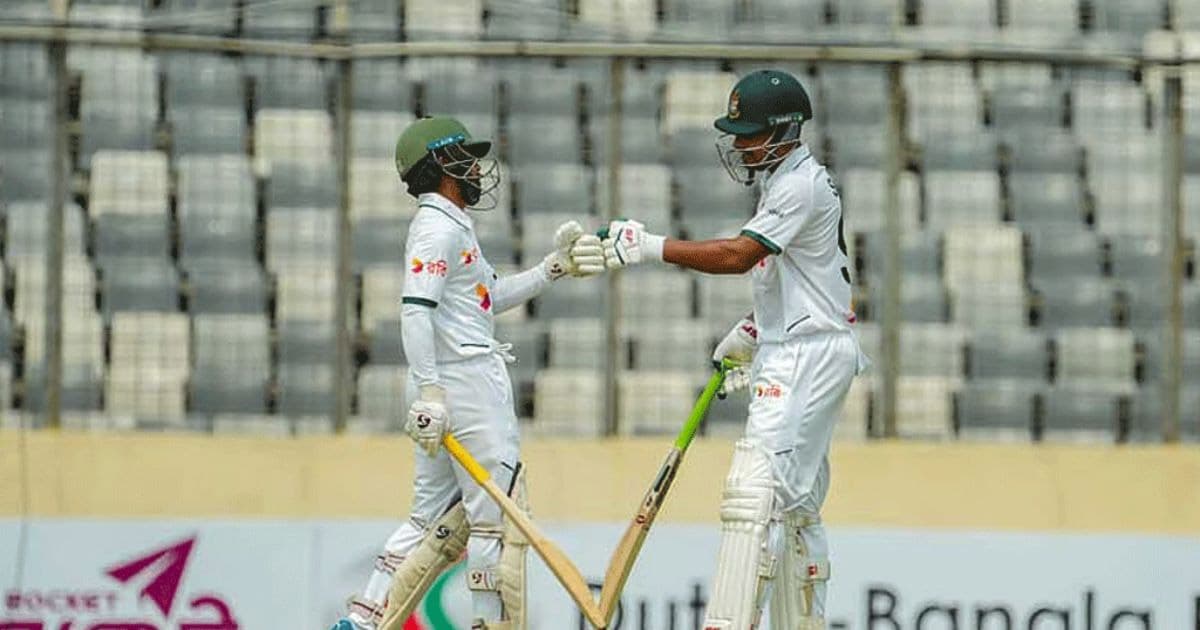 ১৫৬ রানে এগিয়ে থেকে দিন শেষ করল বাংলাদেশ