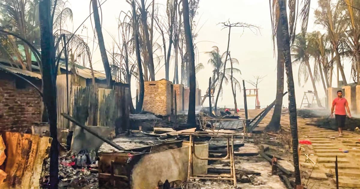 কক্সবাজারে ইকো রিসোর্টে আগুন
