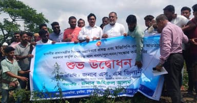 টুঙ্গিপাড়ায় খাল পুনঃখনন প্রকল্পের উদ্বোধন