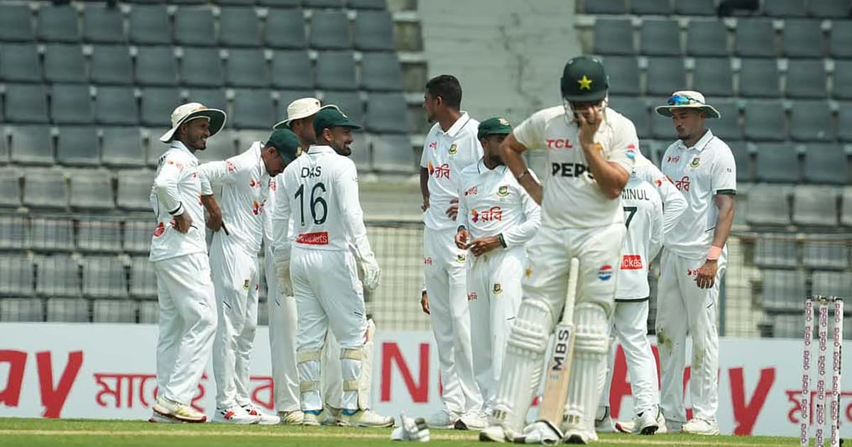 ৮ উইকেটে ২০৬ রান নিয়ে চা বিরতিতে পাকিস্তান